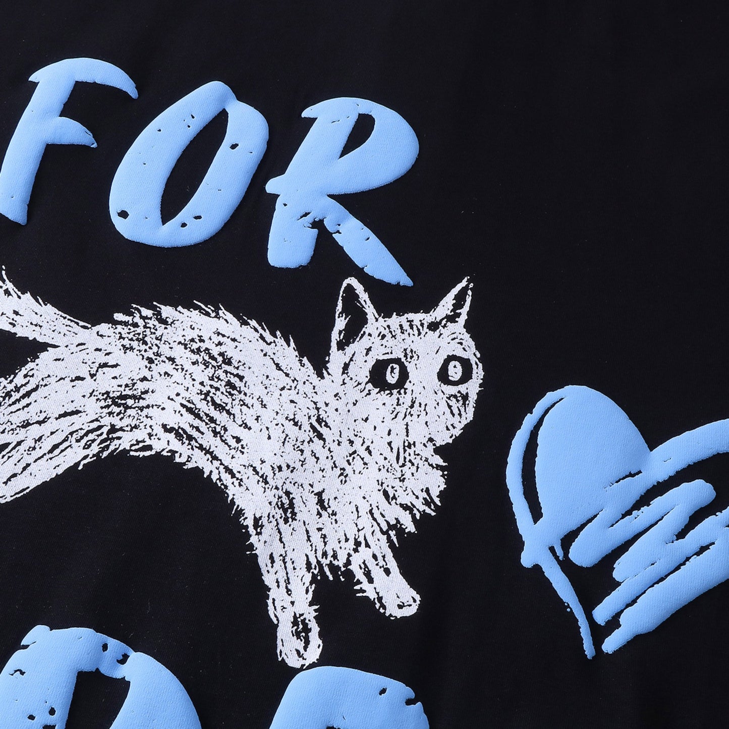 Vestimenta De Los 90 Summer Vintage Cat Graffiti Short Sleeve T-Shirt