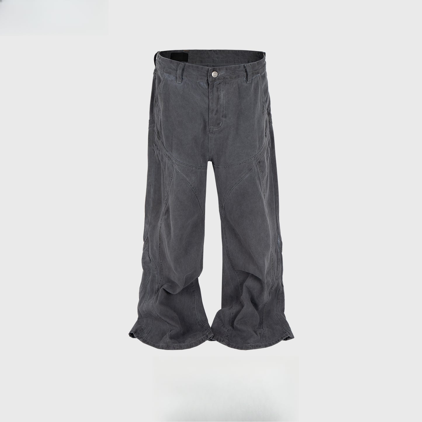 Rock Revival Jeans Trousers Men's Washed Grey Jeans