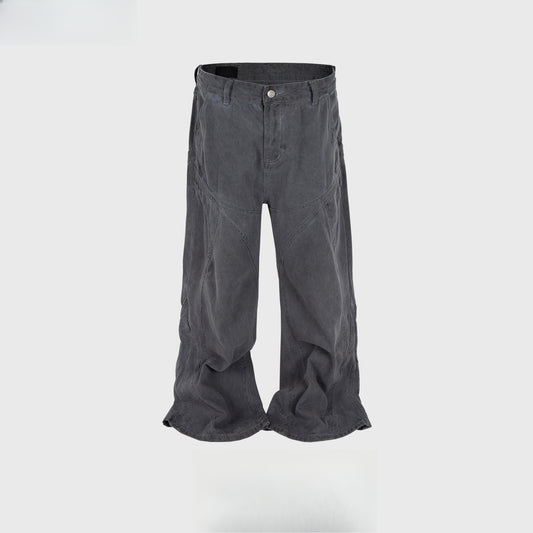 Rock Revival Jeans Trousers Men's Washed Grey Jeans