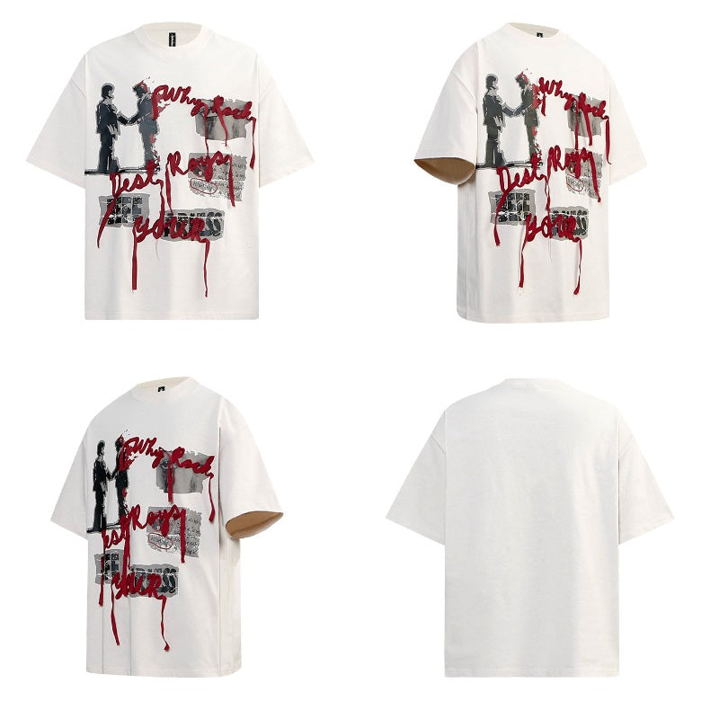 80s And 90s Vintage T Shirts Retro Loose Top tee