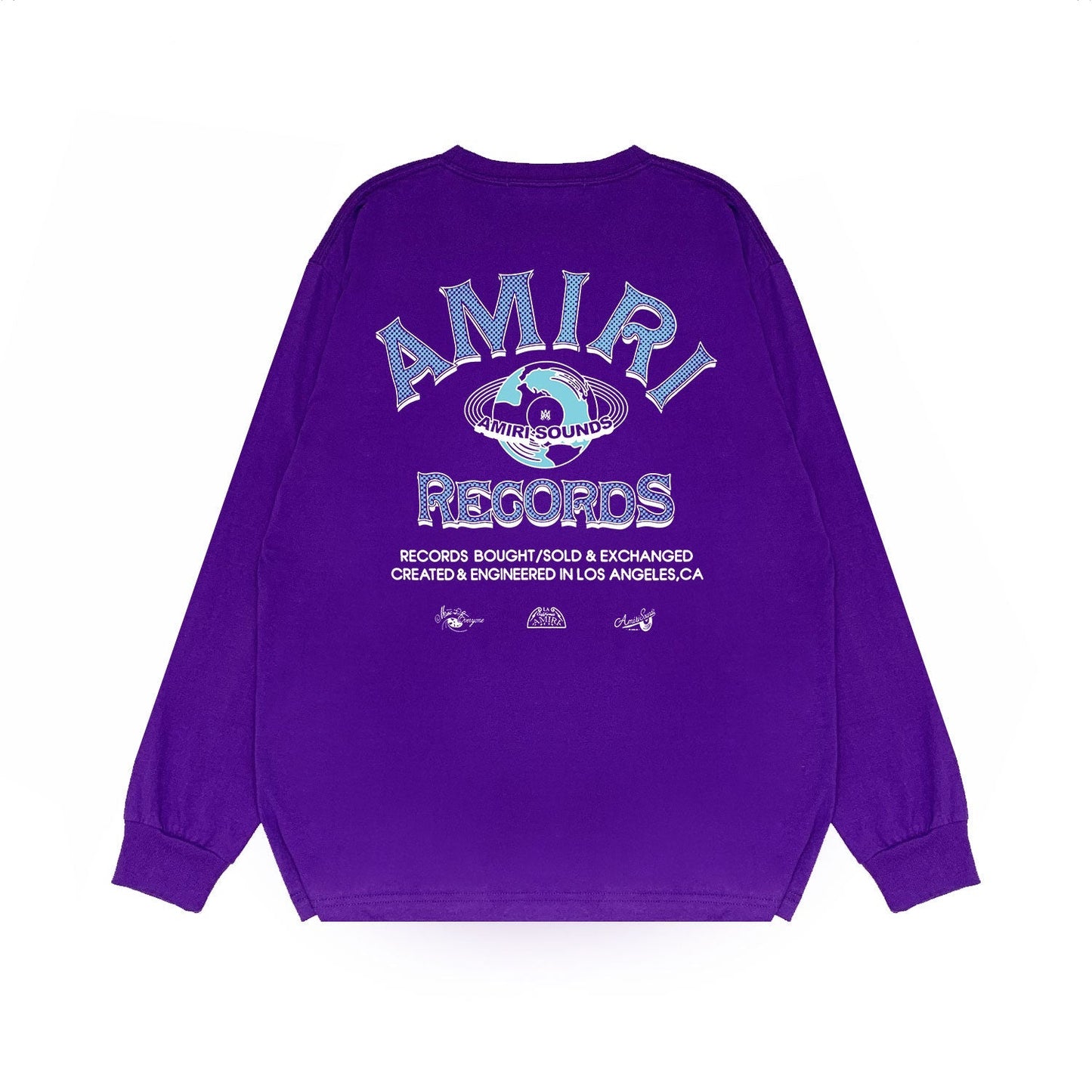 Amiri Long Sleeved Shirt Printed Trendy Pure Cotton
