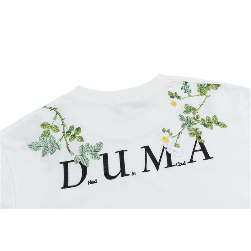 Hip Hop Shirts For Boys Floral Wreath Short Sleeve T-Shirt Summer Loose Top