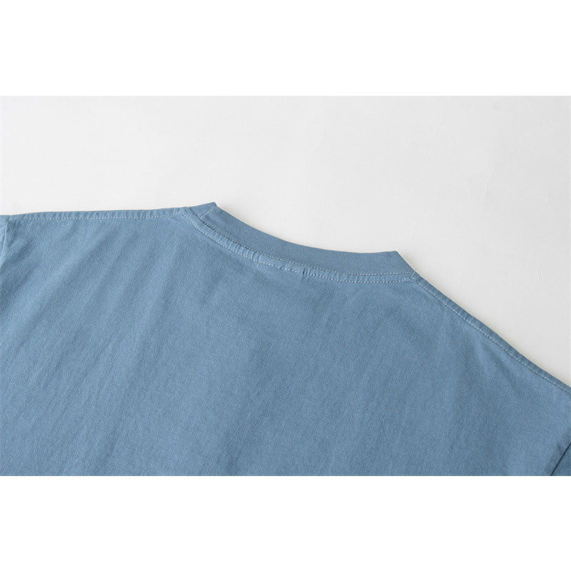 US drip outfits summer retro gradual change casual loose short sleeve T-Shirts