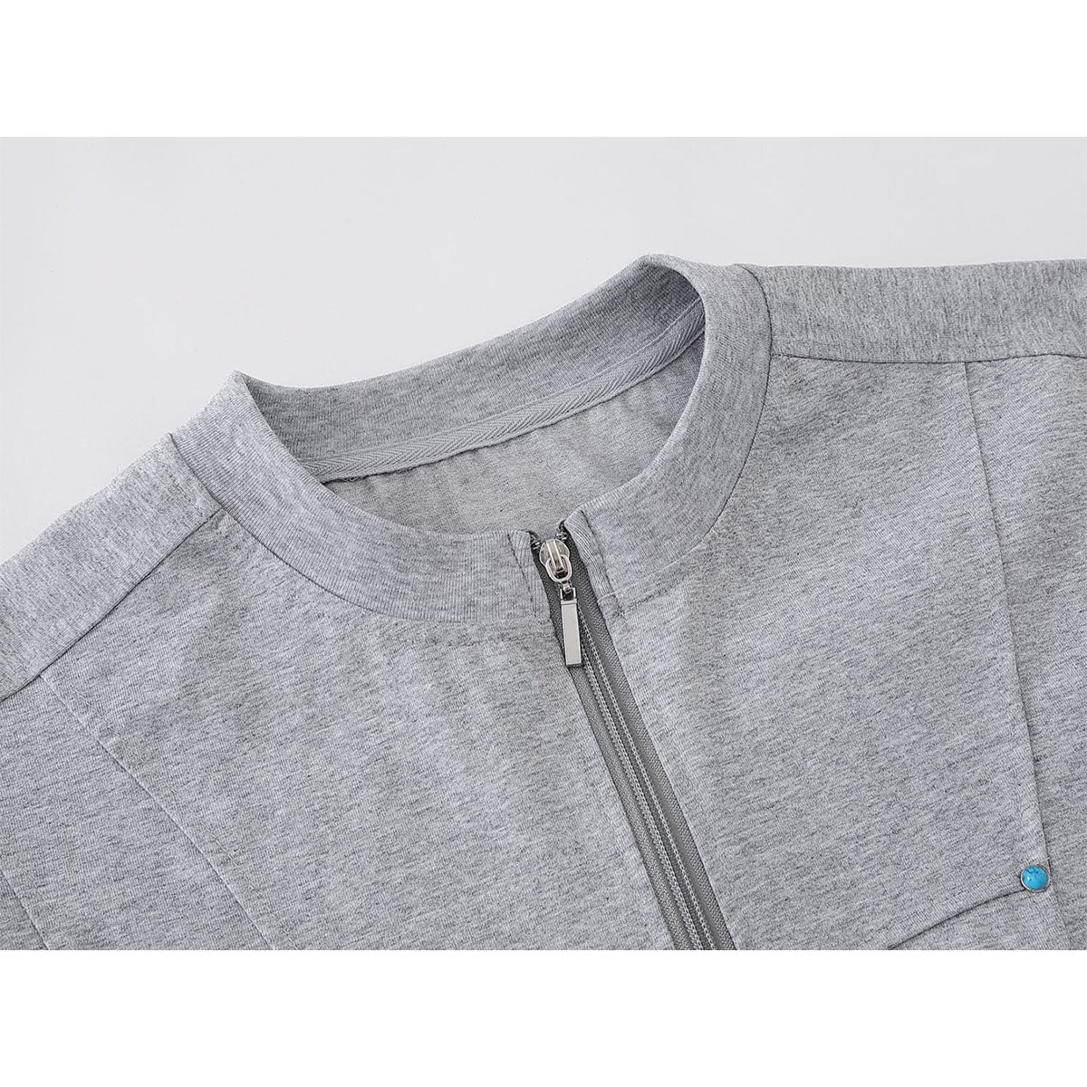 Hip hop shirt summer short sleeve zipper t-shirt
