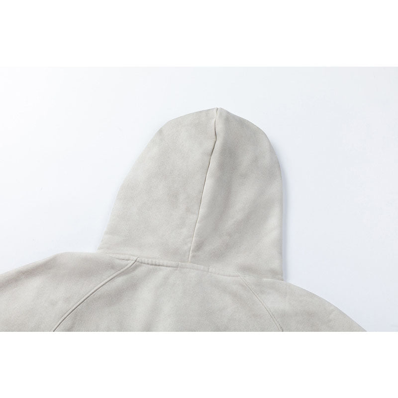 Streetwear Hoodie Vintage Make Old Alphabet Print Hooded Sweater Hip Hop Oversize