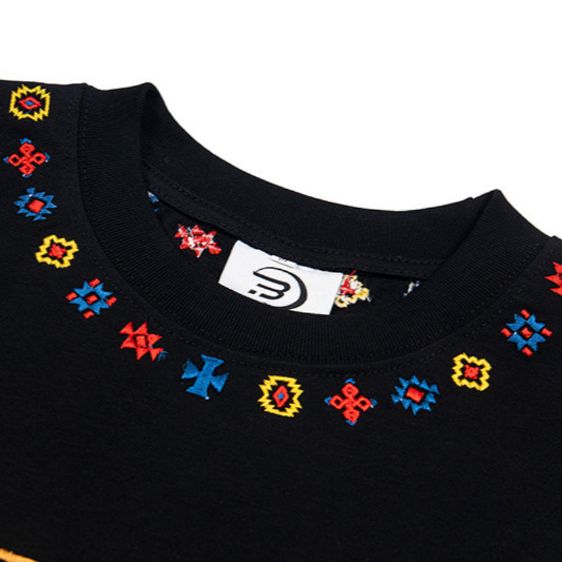 Vintage Usa Shirt Embroidered Short Sleeve Top Oversize Top