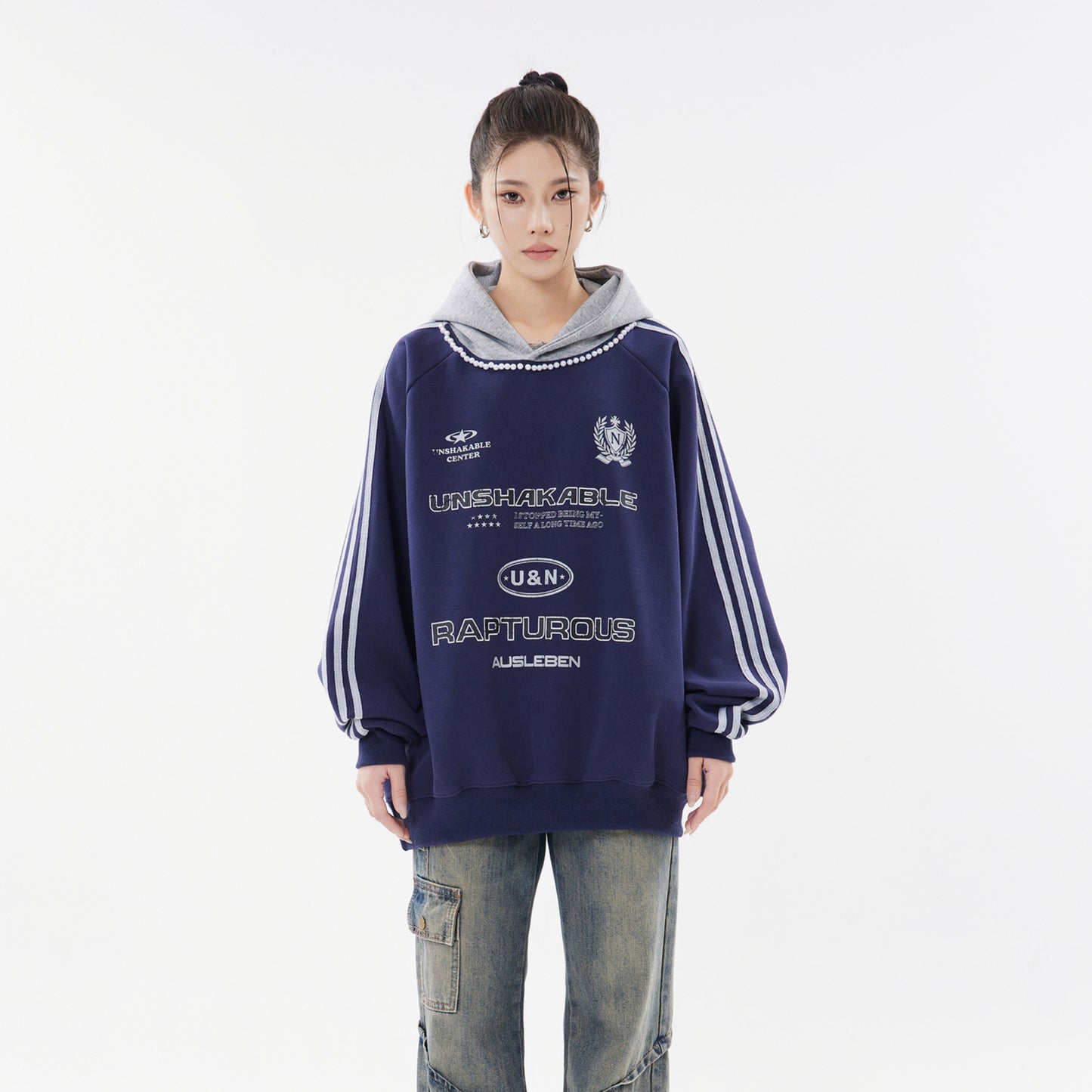 Vice streetwear sweater autumn and winter loose hooded sweater