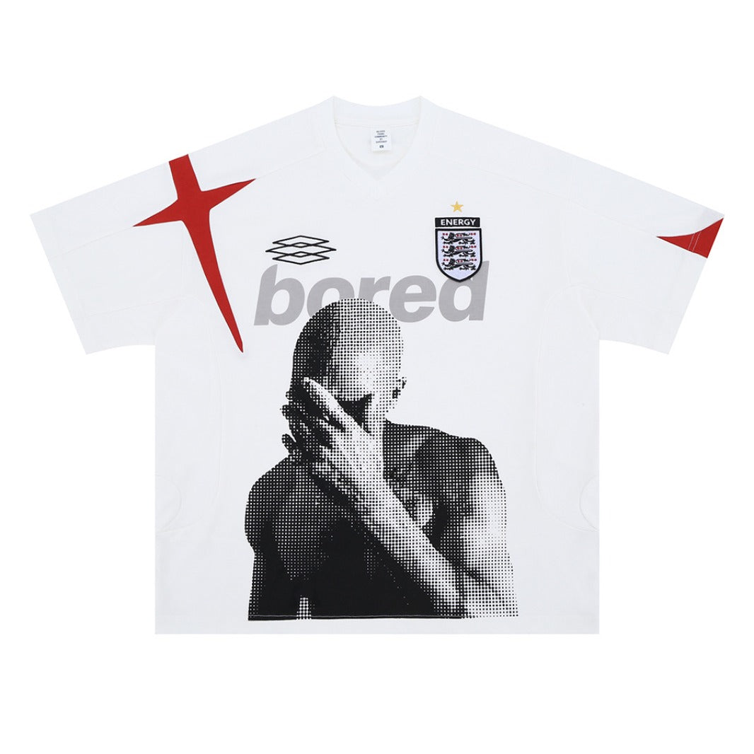 Vintage 90s Hip Hop Clothing Summer Vintage V-Neck Short Sleeve T-Shirt