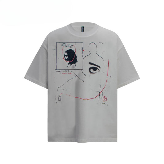 80s And 90s Vintage T-Shirts Vintage Portrait Short Sleeve T-Shirts