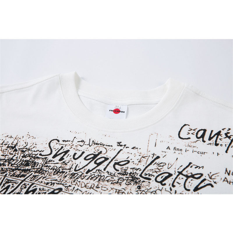 Casual Street Wear Vintage Short Sleeve T-Shirt