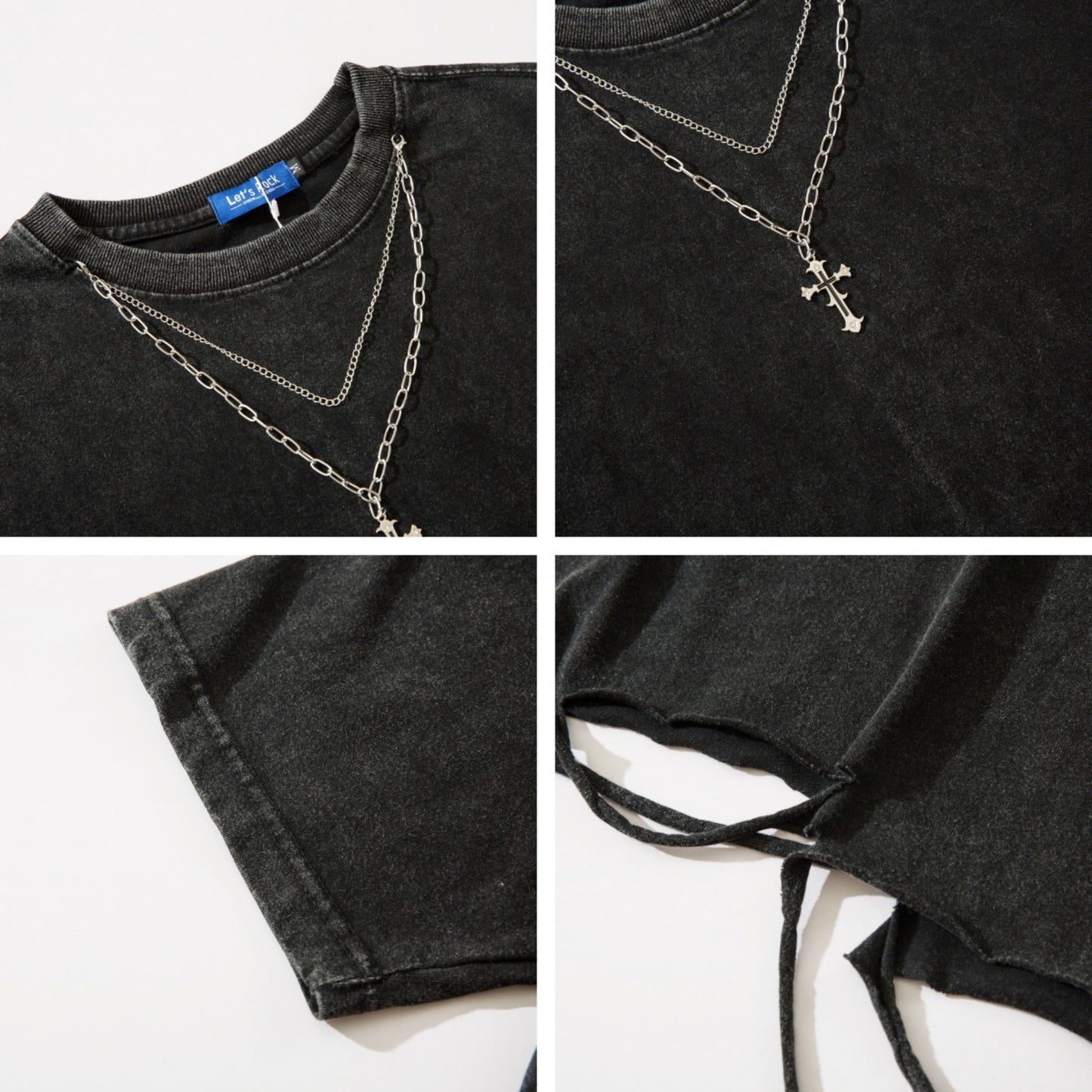 Nyc T Shirt Necklace Short Sleeve T-Shirt Summer Loose Top