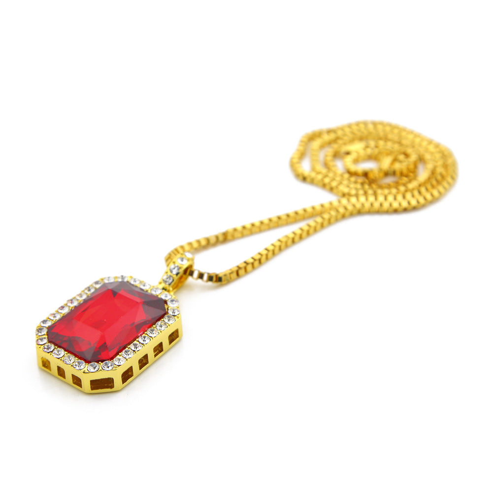 Jewelry Cubes Colored Gemstones Pendant Necklace Spectrum St. Valentine's