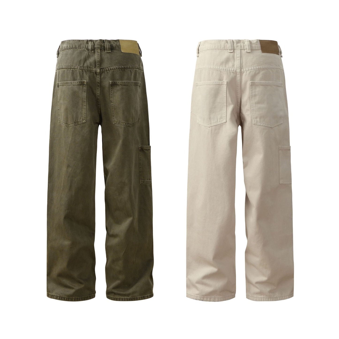 Hip Hop Pants For Boys Retro Washing Old Color Straight Pants Loose Casual Pants