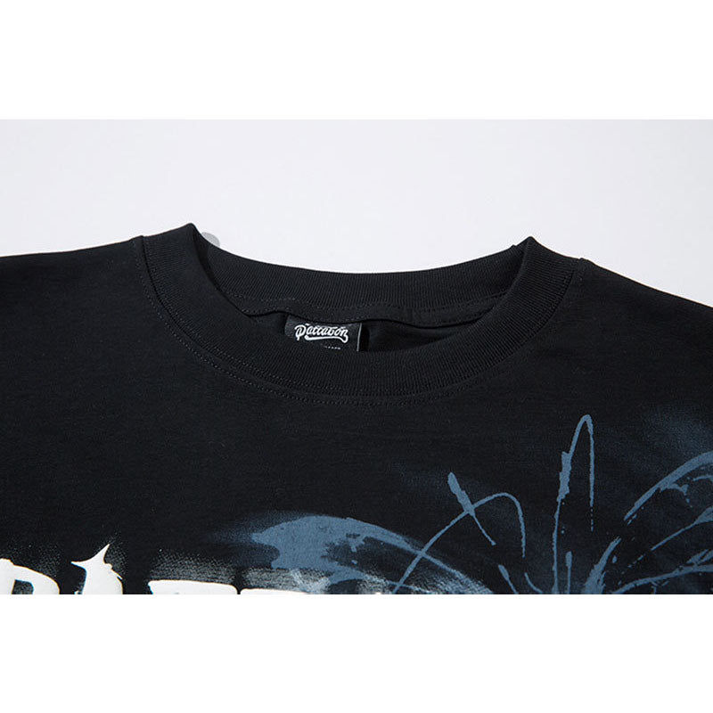Marcas De Streetwear Butterfly Print Long Sleeve T-Shirt