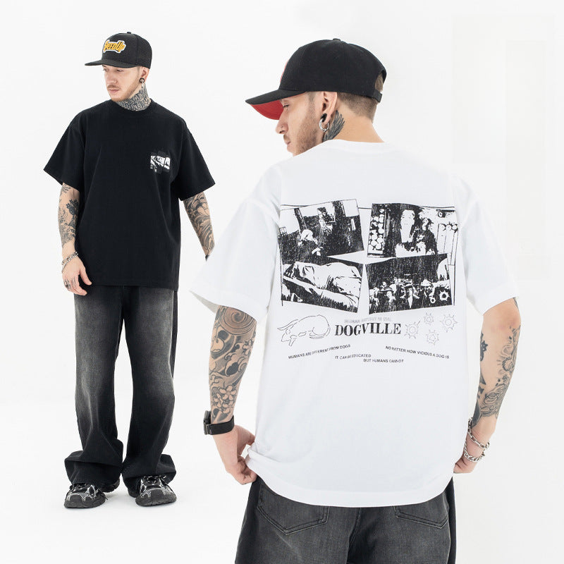 Vintage 90s Hip Hop Clothing Summer Short Sleeve T-Shirt