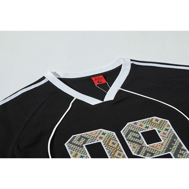 New York Hip Hop Style Embroidered Loose T-Shirt