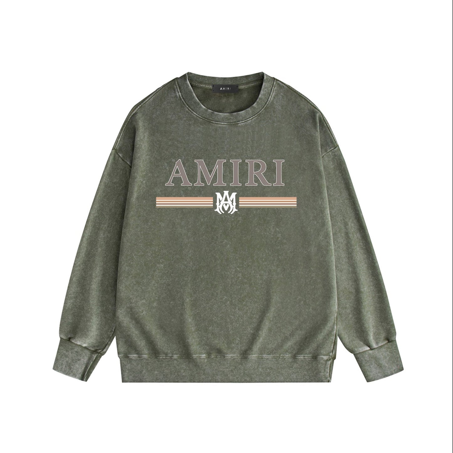 Amiri Distressed Sweatshirt Printed Trendy Pure Cotton