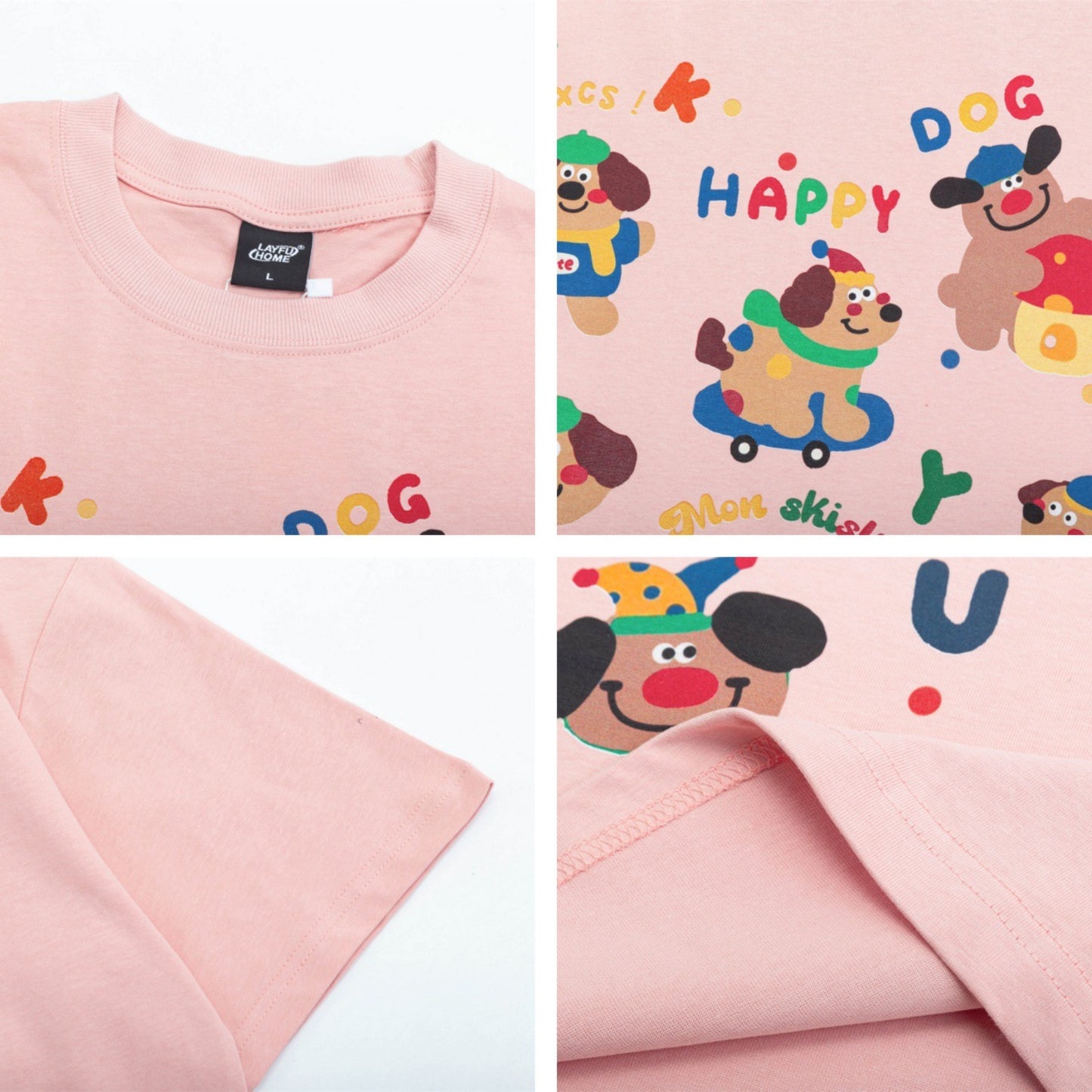 Vintage tarz t shirt vintage cartoon doll print dopamine t-shirt