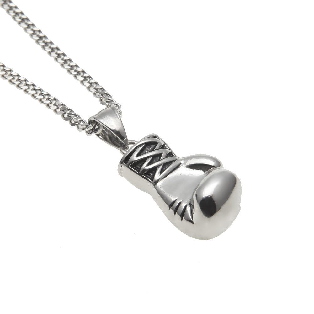 Jewelry Hiphop Boxing Gloves Pendant Necklace
