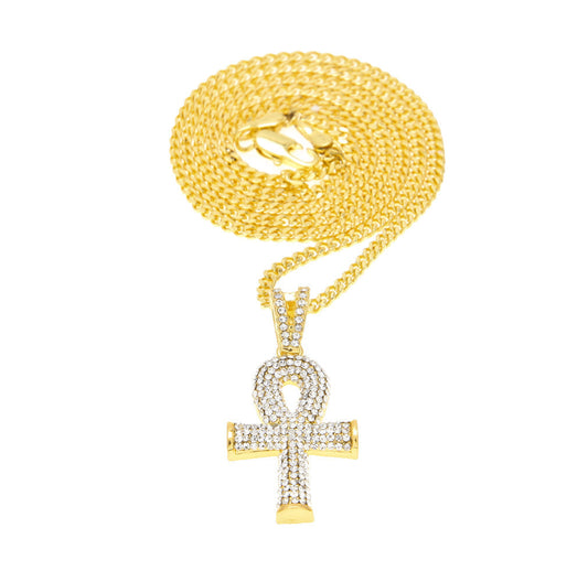 Jewelry Egyptian Ankh Key Pendant Necklace Crosses Egypt Pieces Jesus Pieces Ankh