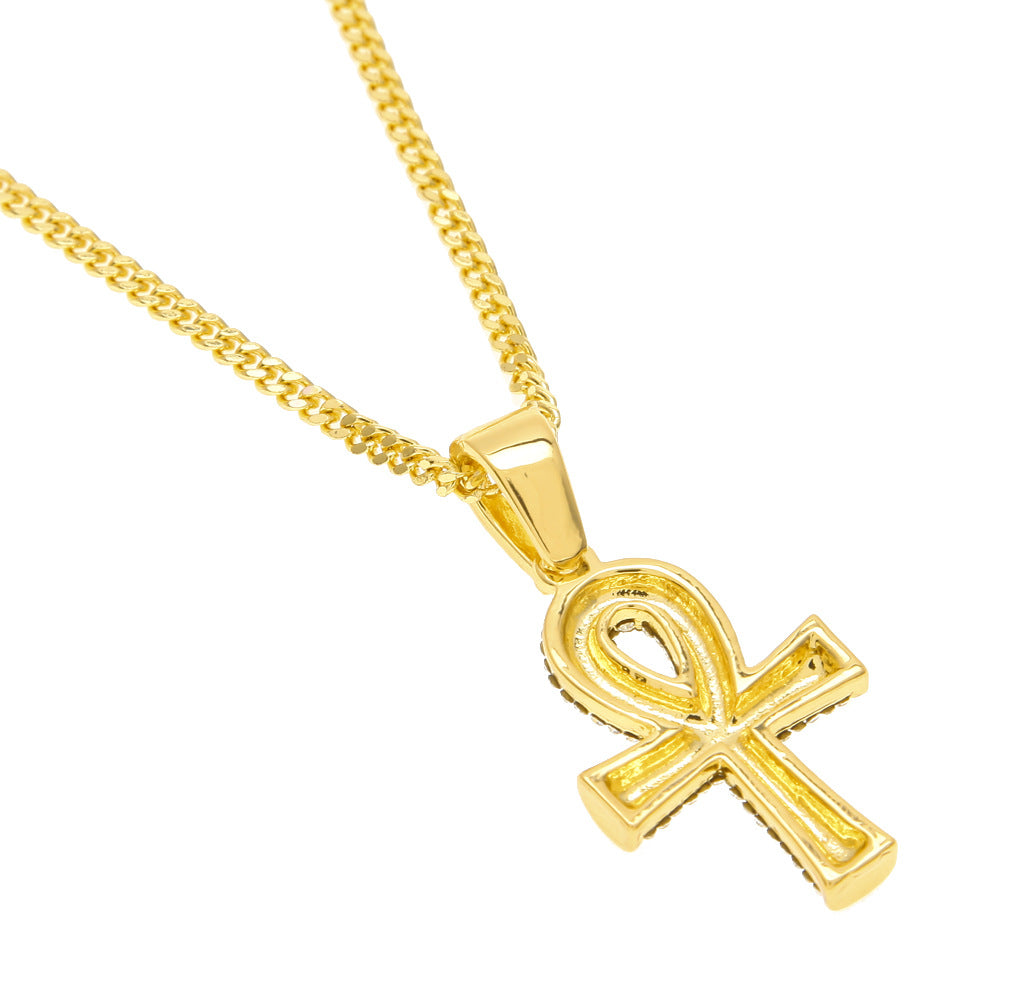 Jewelry Egyptian Ankh Key Pendant Necklace Crosses Egypt Pieces Jesus Pieces Ankh