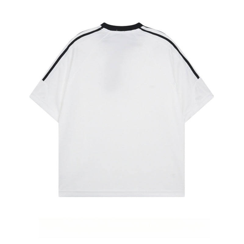 Racing oversized t shirt retro racing crew neck short sleeve t-shirt