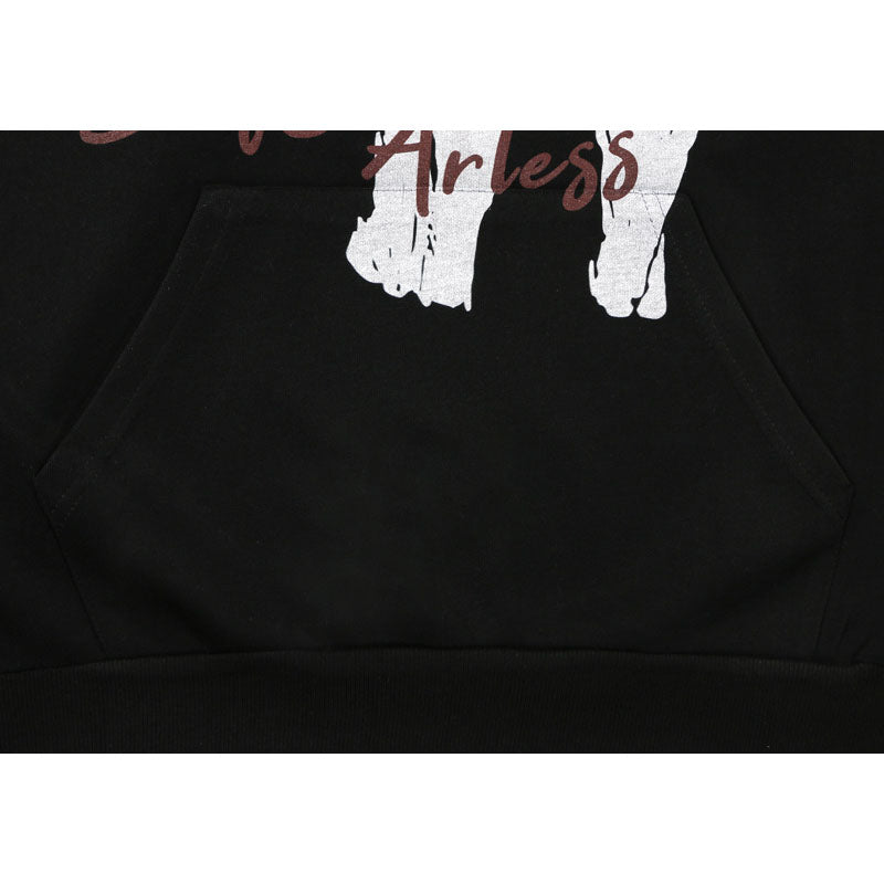 Streetwear Hoodie Cartoon Pussy Print Hooded Sweater Oversize Loose Hoodie