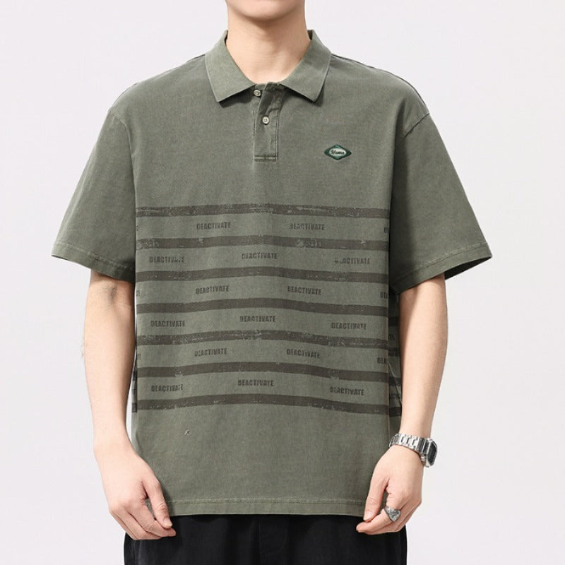 Men T-shirts Vintage Short Sleeve Summer Top