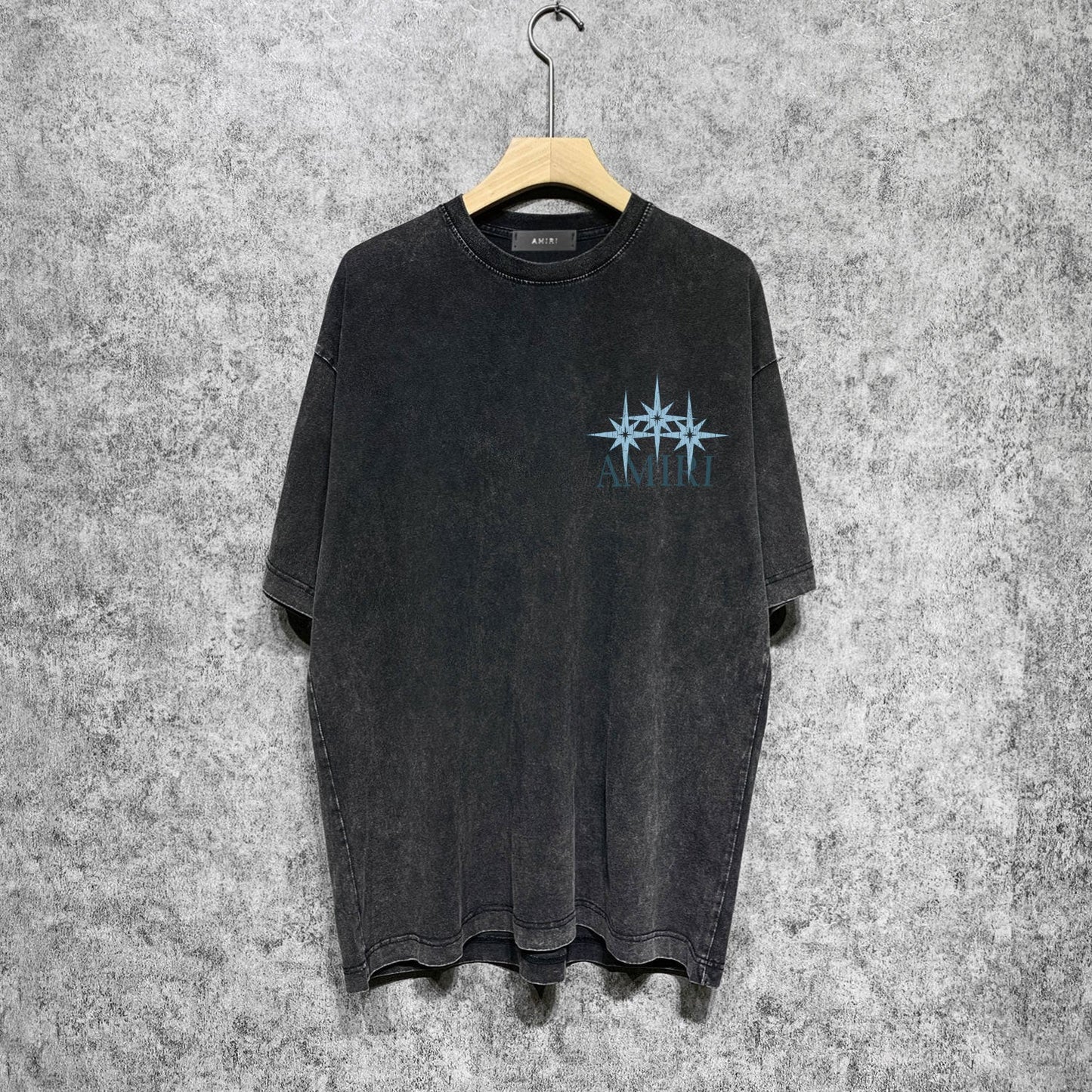 Amiri washed t-shirt fractured star short sleeve