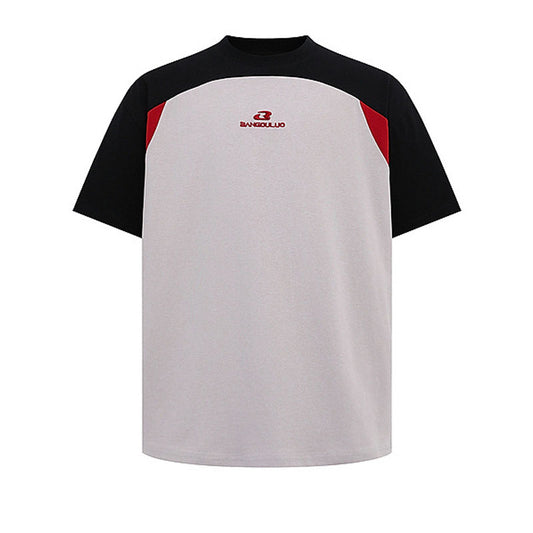 Racing oversized t shirt retro short sleeve t-shirt