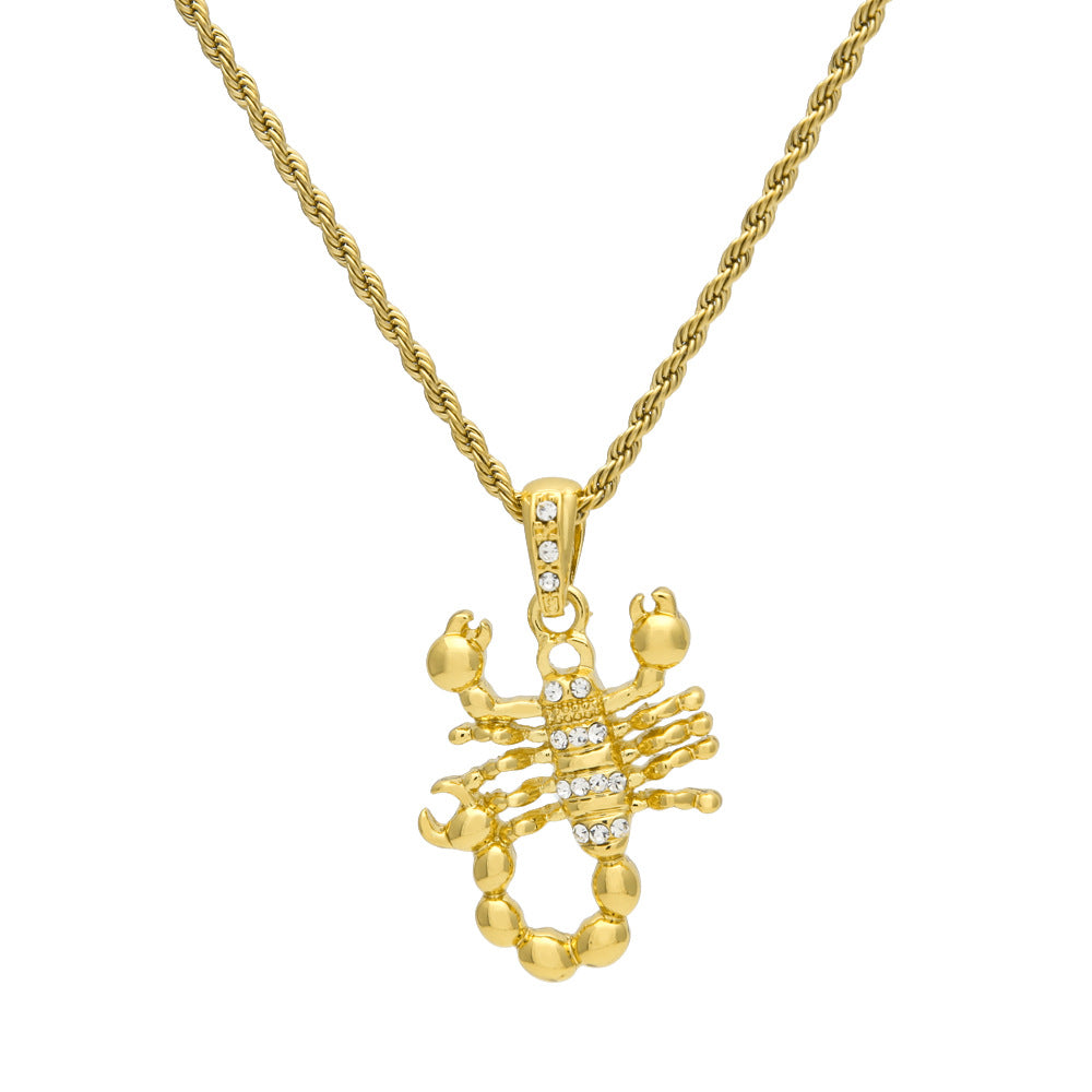 Jewelry Cool Scorpion Diamond Pendant Necklace Animal