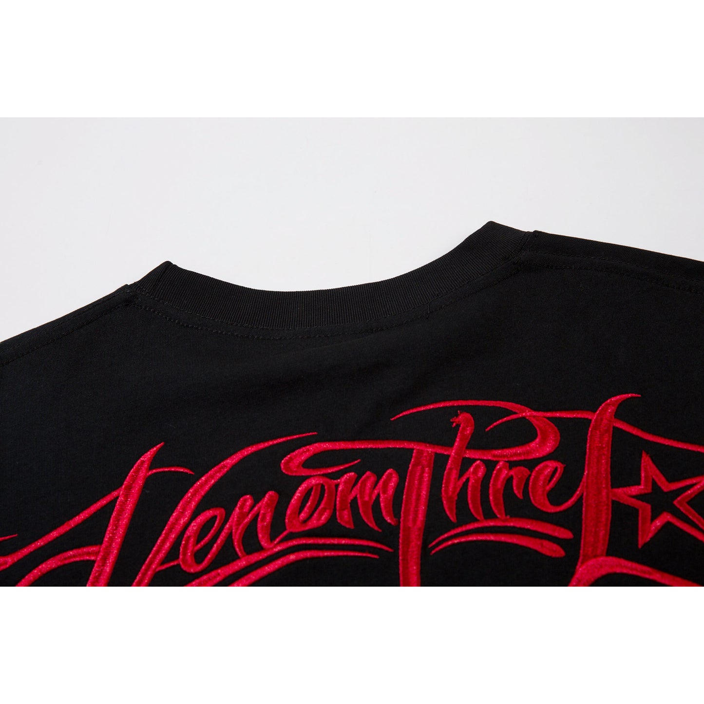 Hustle vintage summer vintage embroidered short-sleeved t-shirt