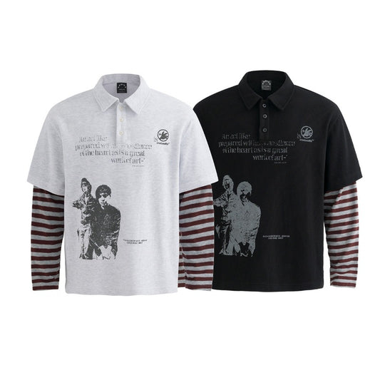 Unisex long-sleeved shirt men's autum lapel sweatshirts