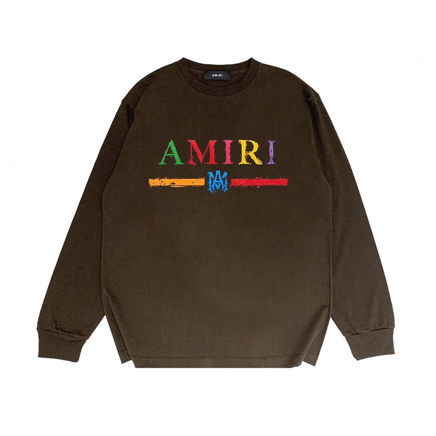 Amiri Long Sleeved Shirt Printed Trendy Pure Cotton