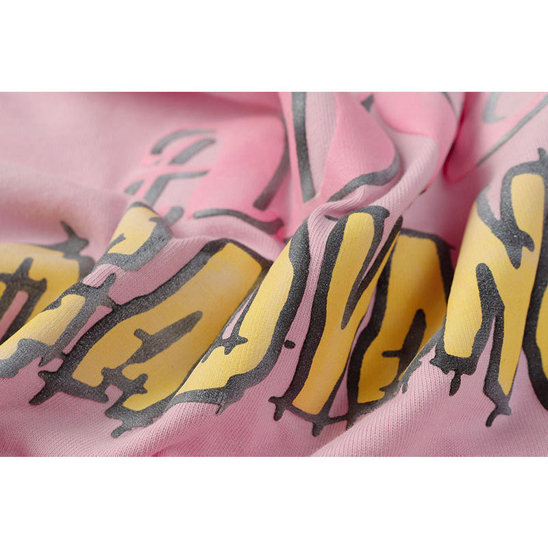 Marcas De Streetwear Vintage Alphabet Print Long Sleeve T-Shirt