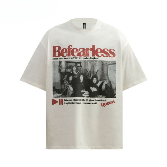 80s And 90s Vintage T Shirts Vintage Washing Old Band Short Sleeve T-Shirts