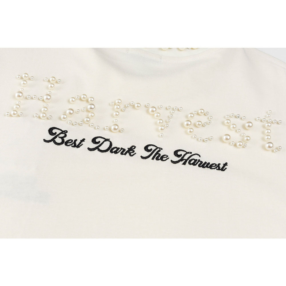 Nostalgia T Shirts Vintage Alphabet Short Sleeve T-Shirt