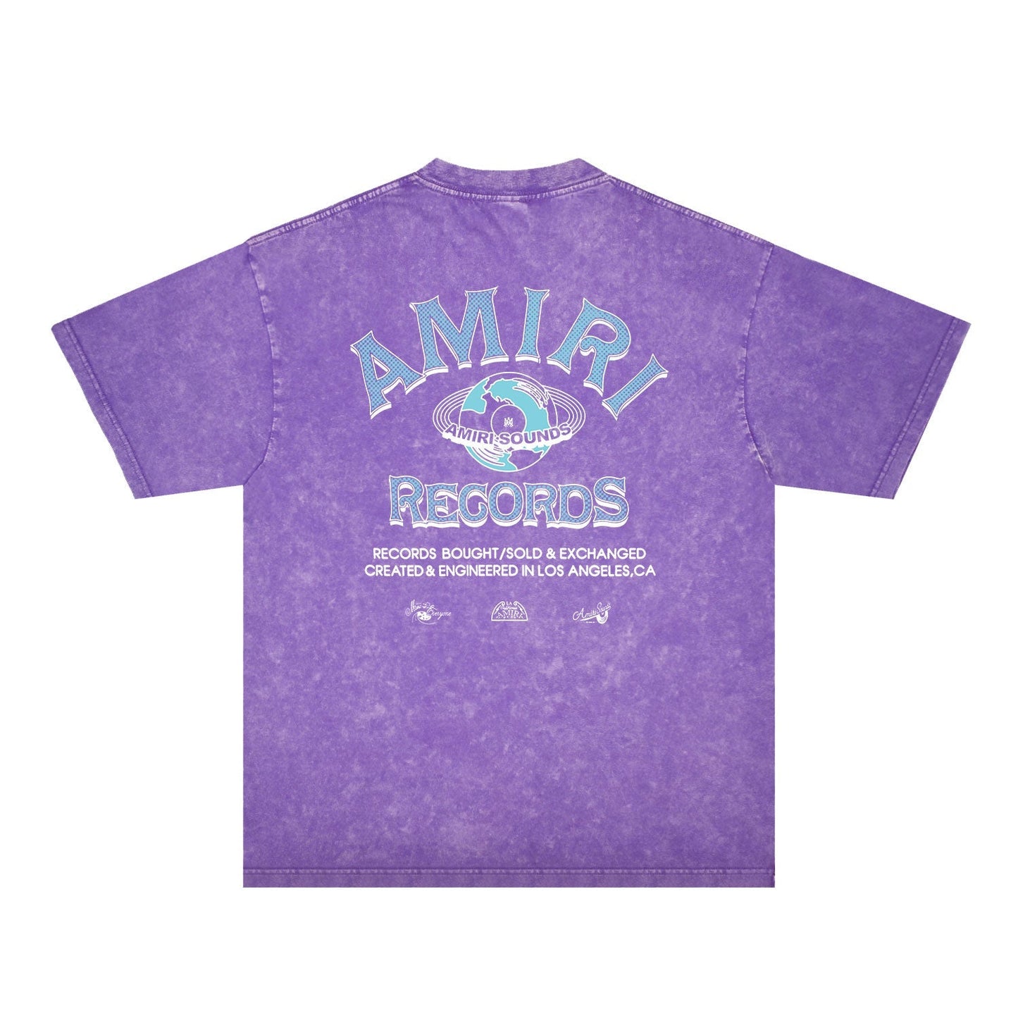 Amiri Washed Distressed T Shirt Printed Trendy Pure Cotton