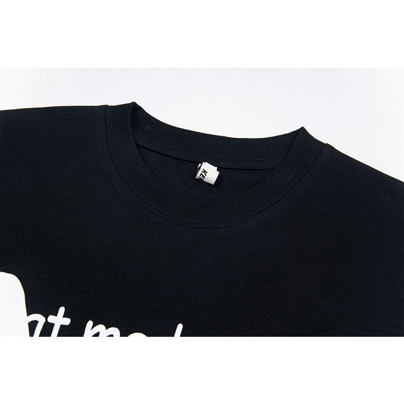 New York Hip Hop Style Summer Short Sleeve T-Shirt Simple Loose Crew Neck Top