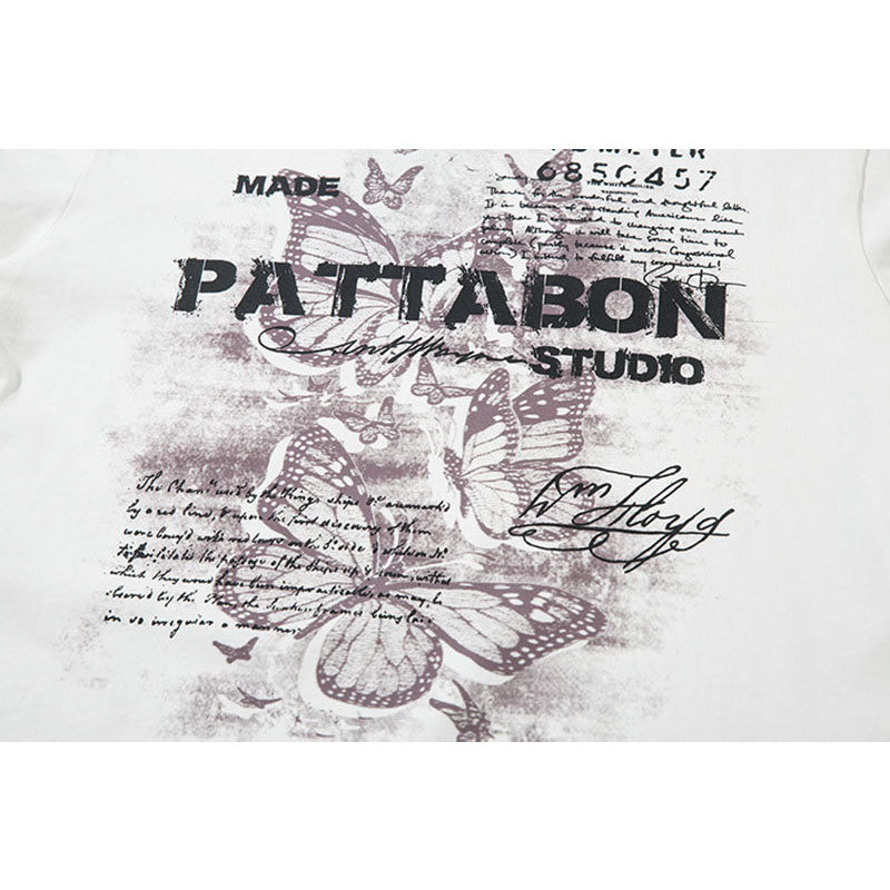 Marcas De Streetwear Vintage College Print Long Sleeve T-Shirt