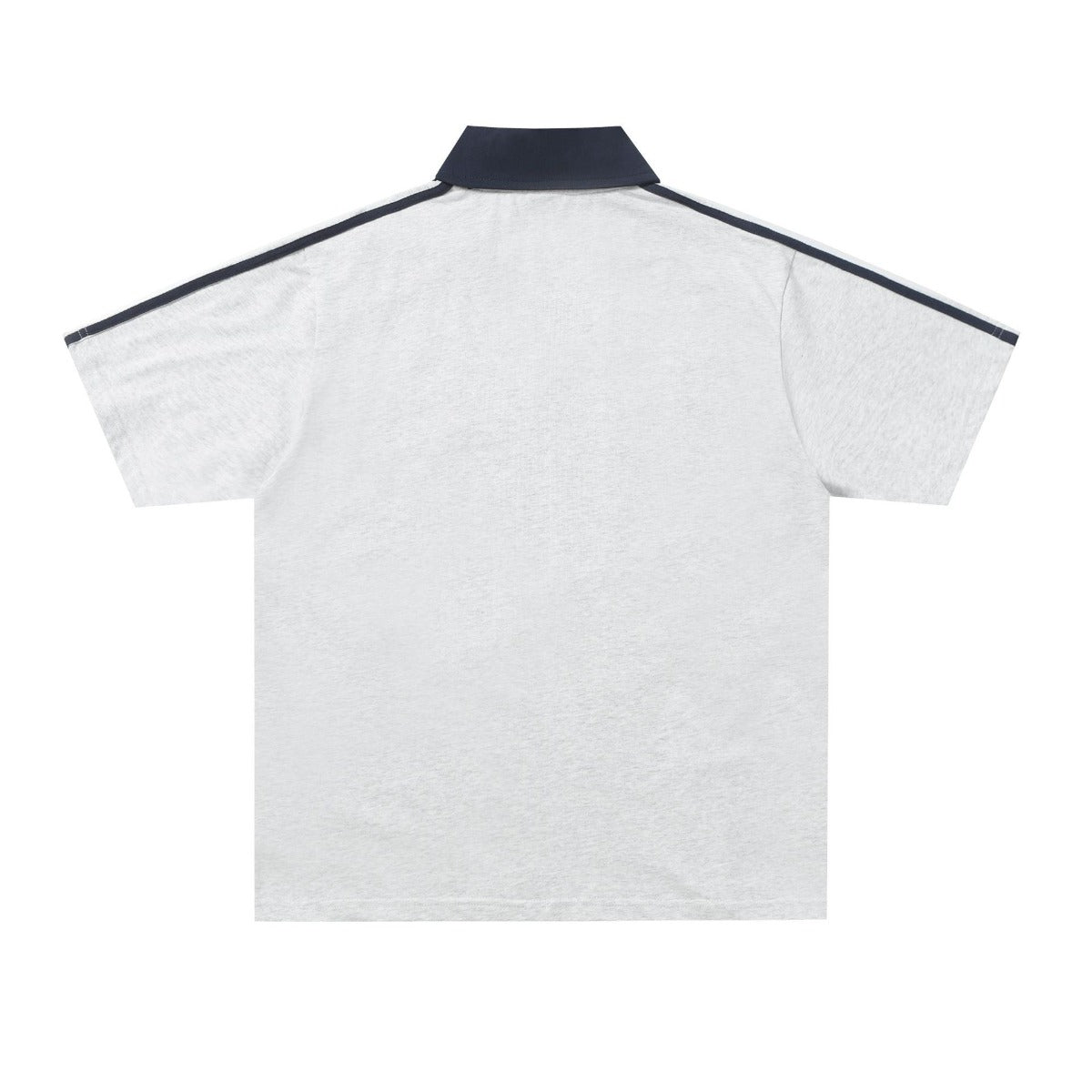 Hustle vintage summer lapel short sleeve t-shirt loose