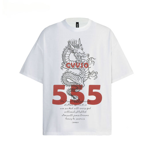 80s And 90s Vintage T Shirts Letter Short Sleeve Men's and Women's Summer Loose