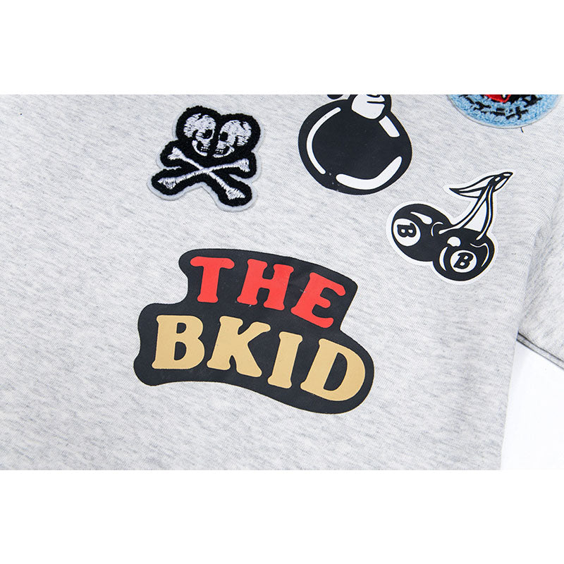 Nostalgia T Shirts Cartoon Towel Embroidered Short Sleeve T-Shirt Summer Oversize Casual Top