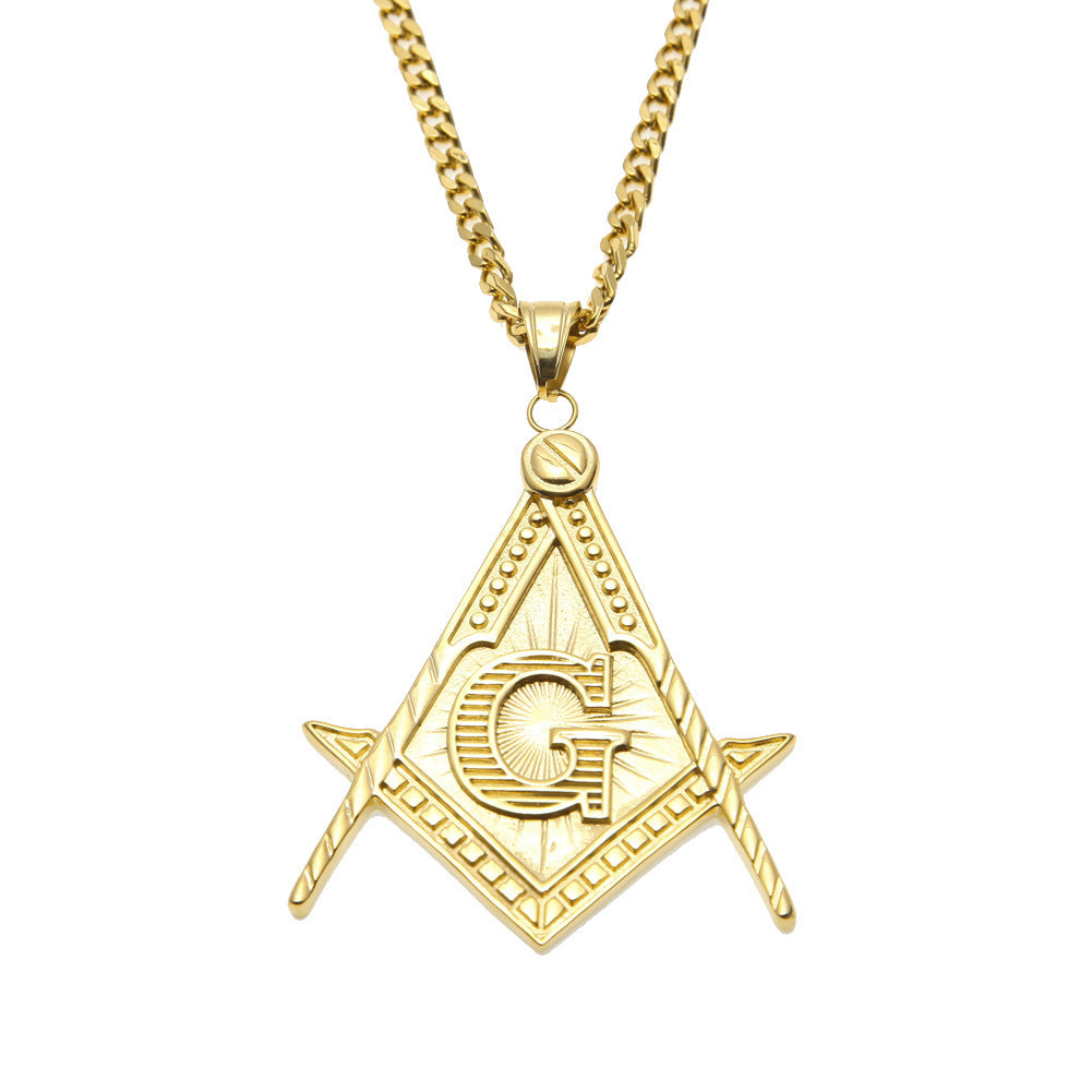 Jewelry 'Freemason ' Logo Necklace