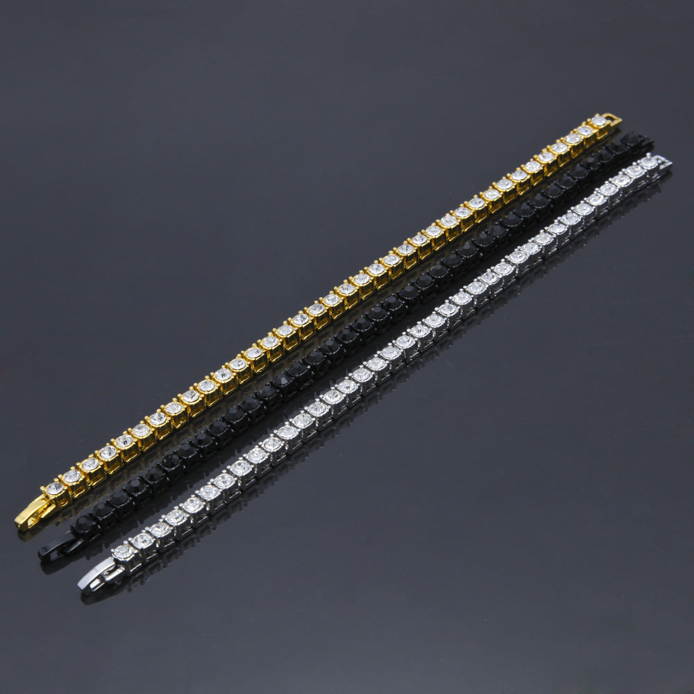 Bracelet Hip Hop Accessories Full Rhinestone 5mm Tennis Chain Royalty Spectrum