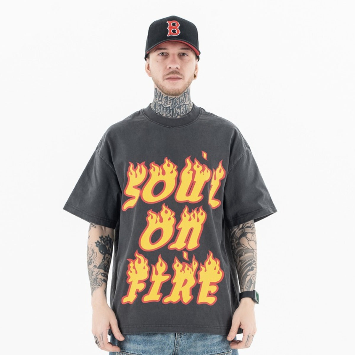 Vintage College Shirts Spring/Summer Crew Neck Short Sleeve T-Shirts