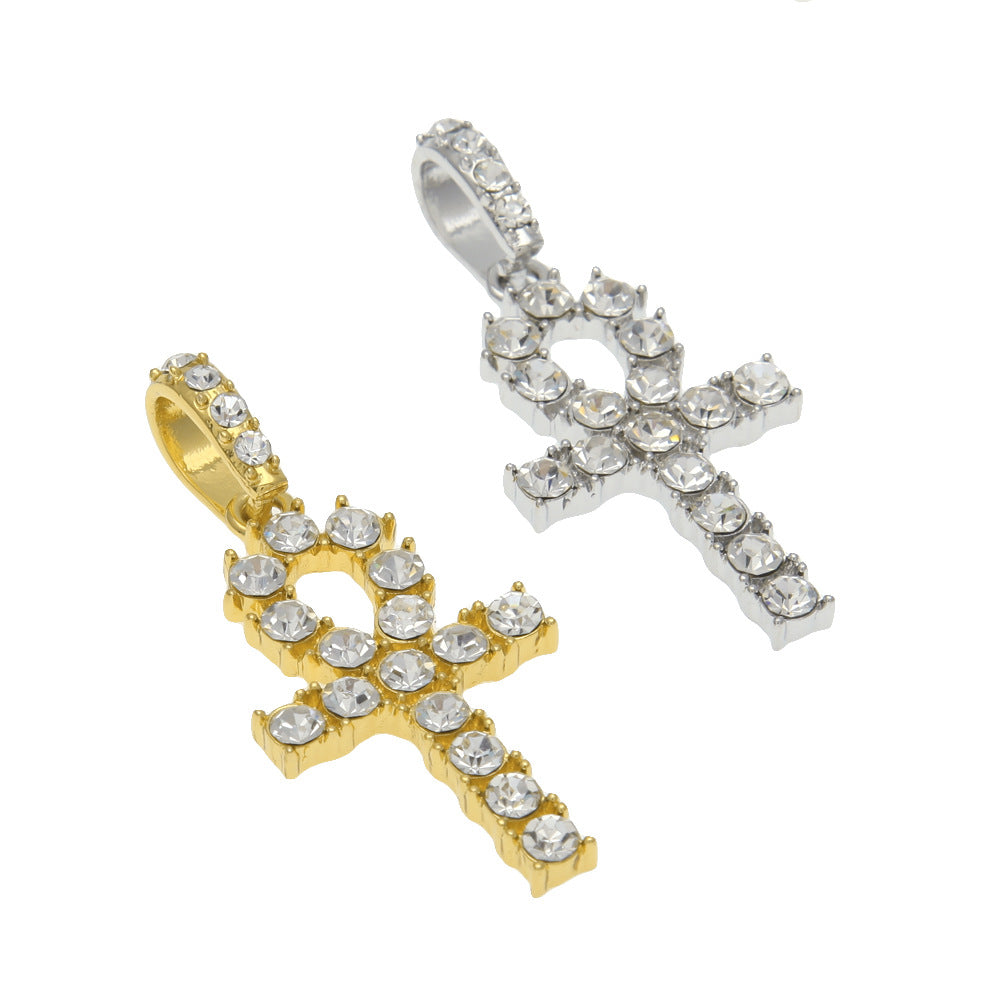 Jewelry Diamond Ancient Egyptian Anhe Key Pendant Crosses Egypt Pieces Ankh