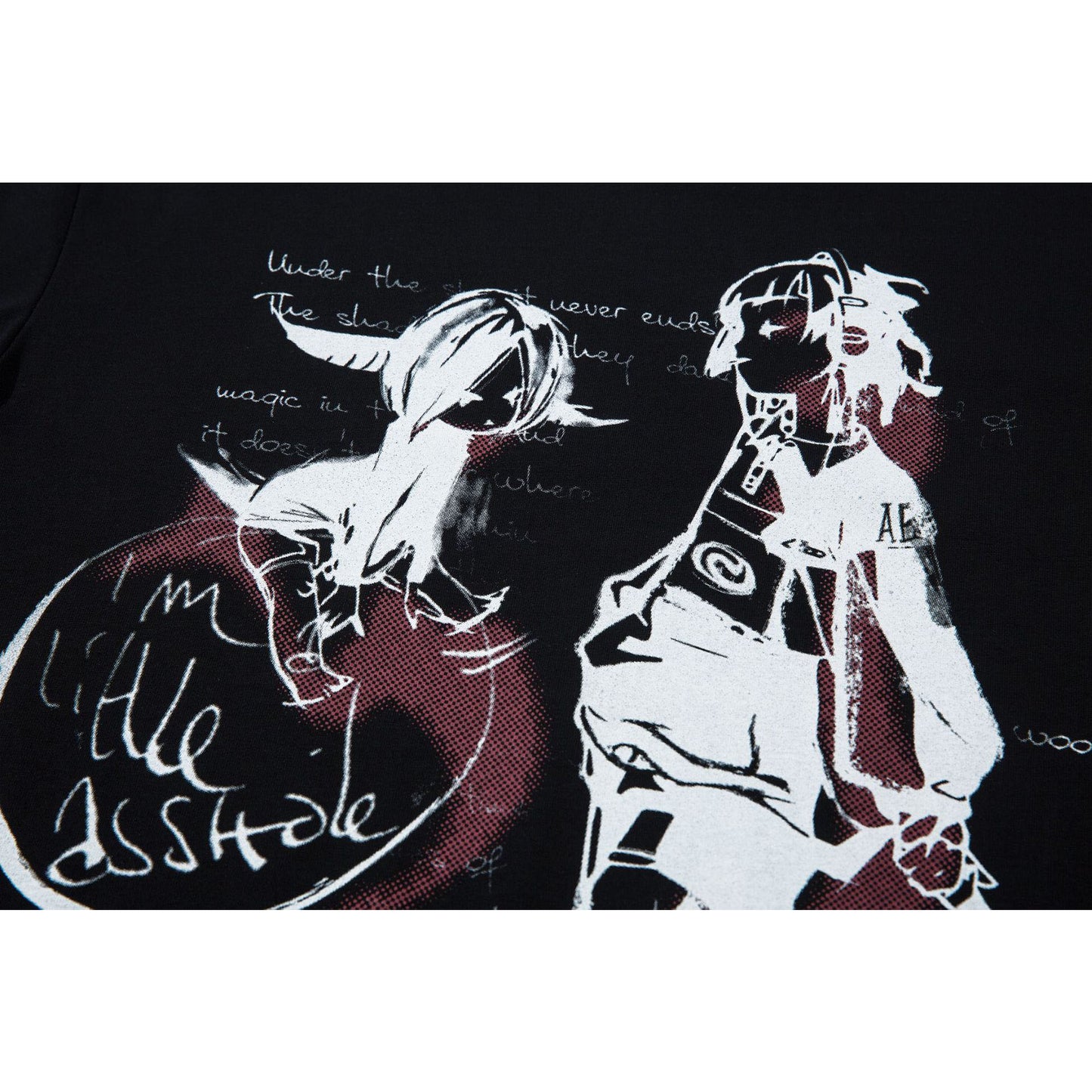 Remeras rock nacional summer vintage t-shirt loose graffiti print short sleeve