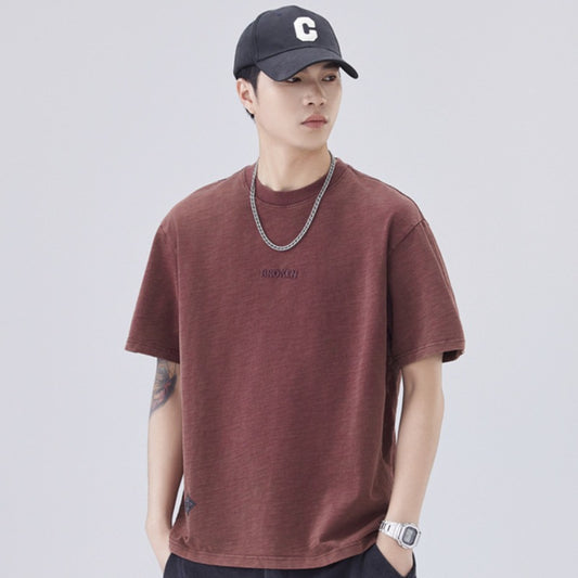 Men T-shirts Summer Short Sleeve Loose Top