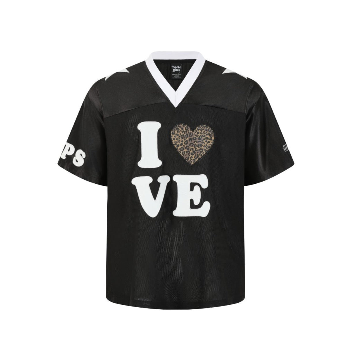 Hustle vintage summer short-sleeved leopard print hiphop quick-drying mesh sports t-shirt